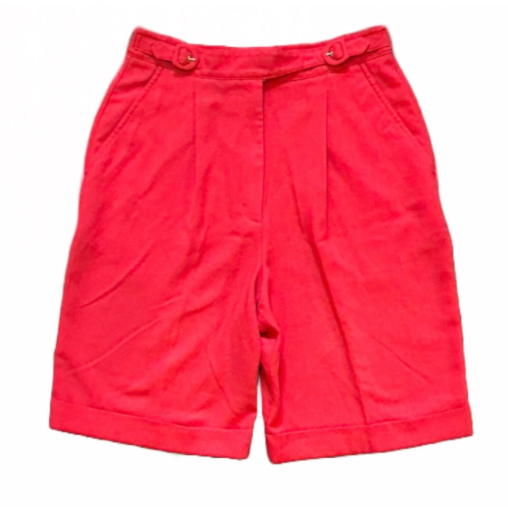 Vintage High Waist Red Shorts.